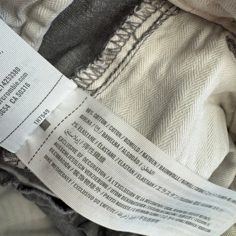Abercrombie & Fitch Shorts Mens XS‎ Gray Casual Summer Beach Preppy